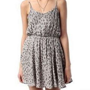 URBAN OUTFITTERS - Gray on gray cheetah mini dress